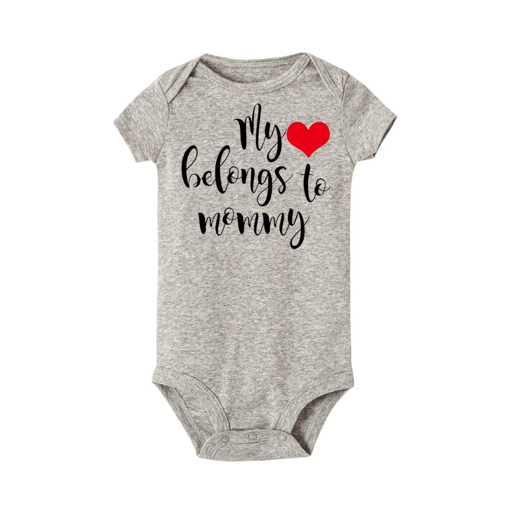 Мое сердце для мамы новорожденных маленьких мальчиков и девочек с короткими