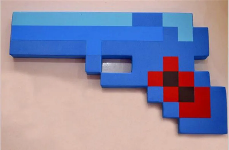 Minecraft рисунок игрушки Косплей Пена Меч Пикакс пистолет Ева Алмазный оружия
