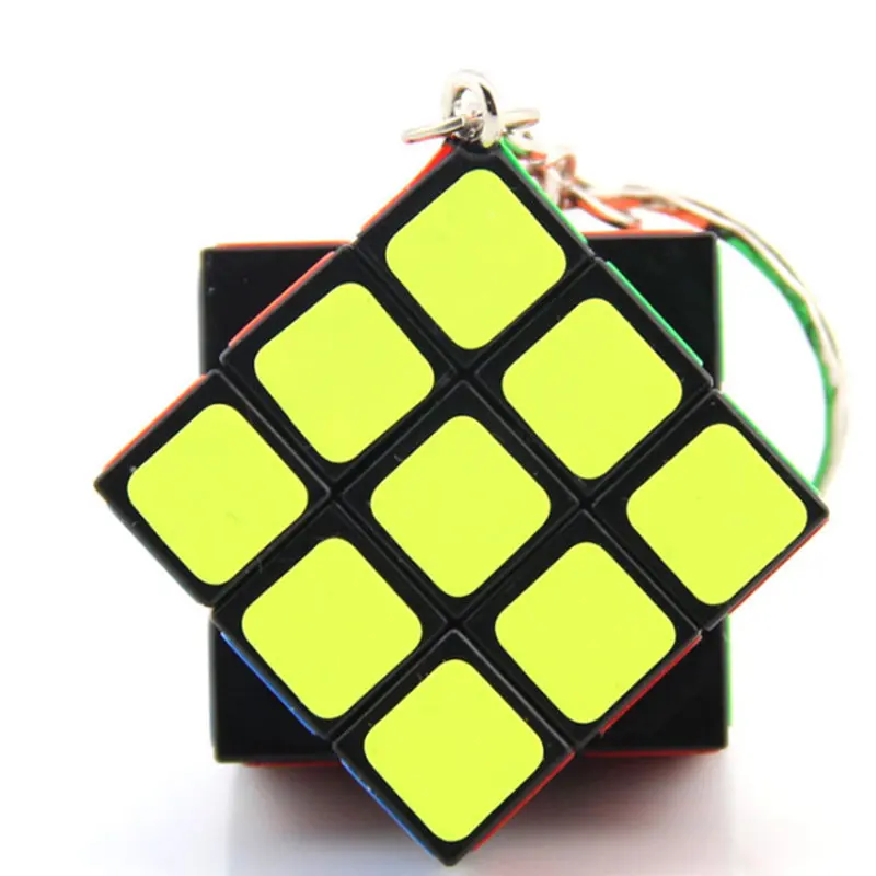 Брелок мини малого 3 см творческий кубик рубика Высокое качество ABS Cube 3x3x3