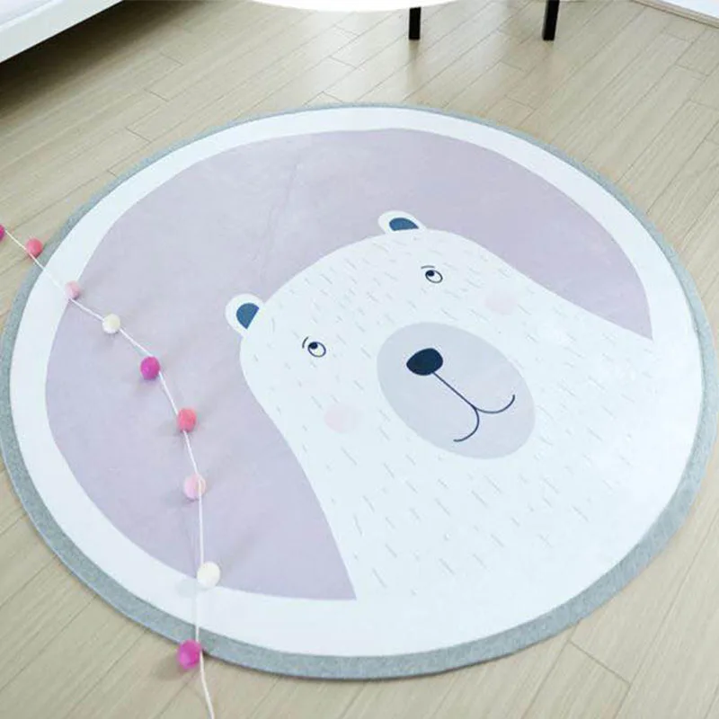 Игровой коврик INS с милым медведем детский для ползания напольный детское