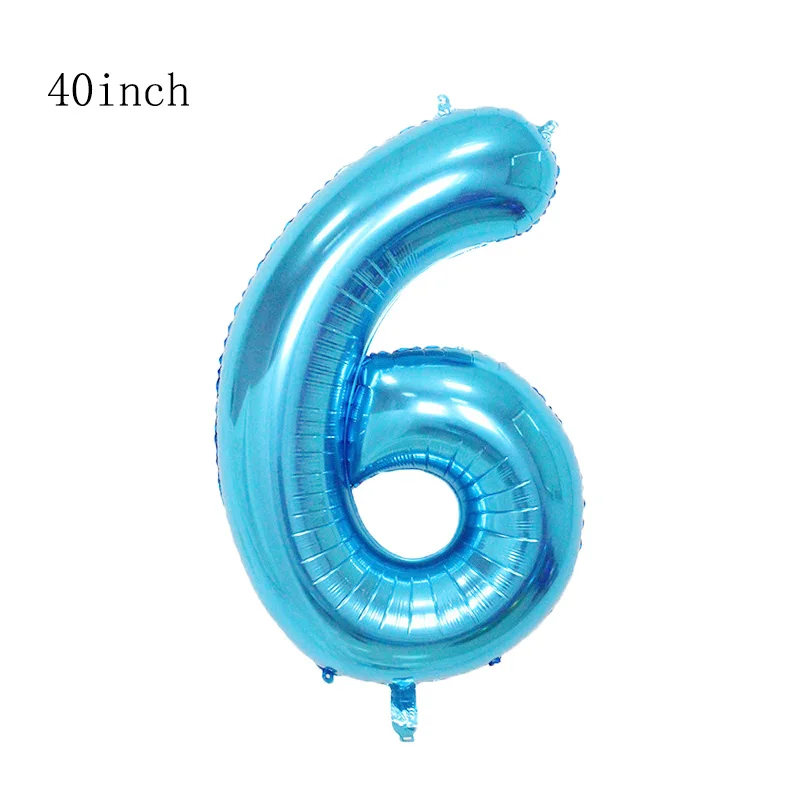 40inch blue 6 1 шт., гигантский шар-История игрушек, 18 дюймов, фольгированный шарик, мультфильмы, Вуди Базз Лайтер, украшения для дня рождения, Детские вечерние принадлежности, игрушки - Цвет: 40inch blue 6