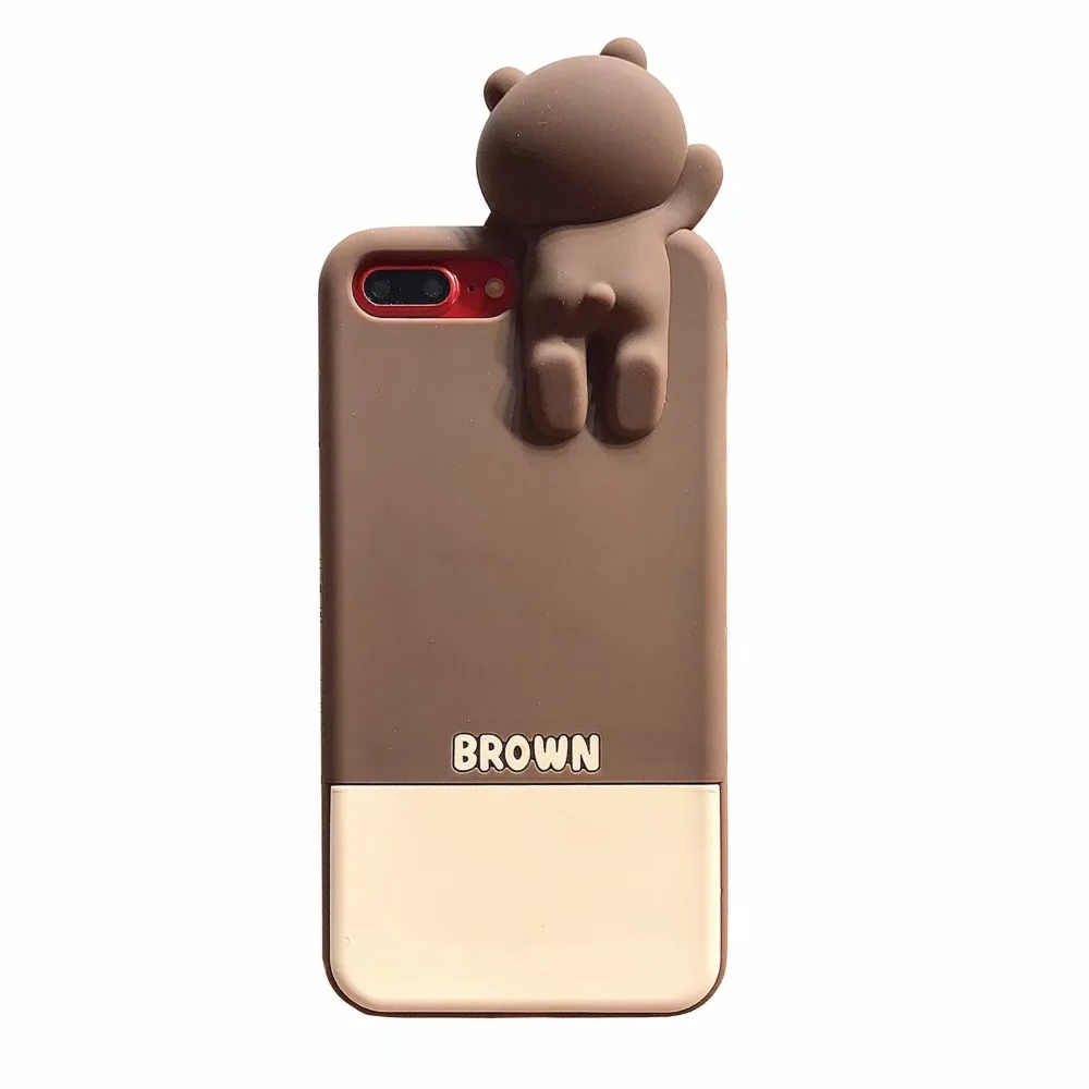 ORYKSZ 3D чехол с кроликом из мультфильма для iPhone X XR XS Max 7 8 Plus Мягкий ТПУ силиконовый чехол s чехол для iPhone 8 7 6S Plus задняя крышка