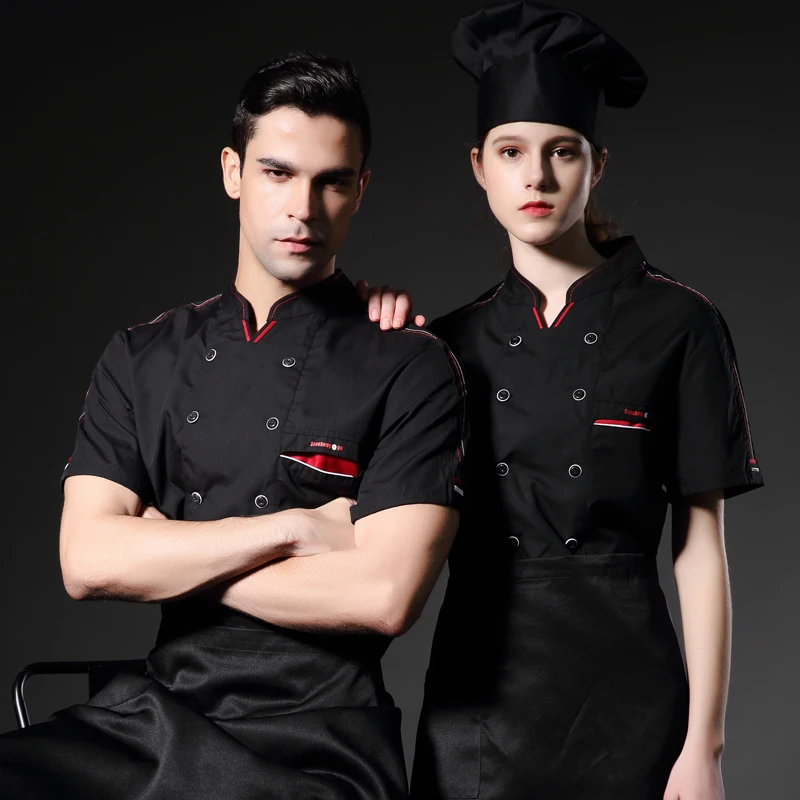 3 цвета унисекс форма повара для пекарни с коротким рукавом новая шеф-повара