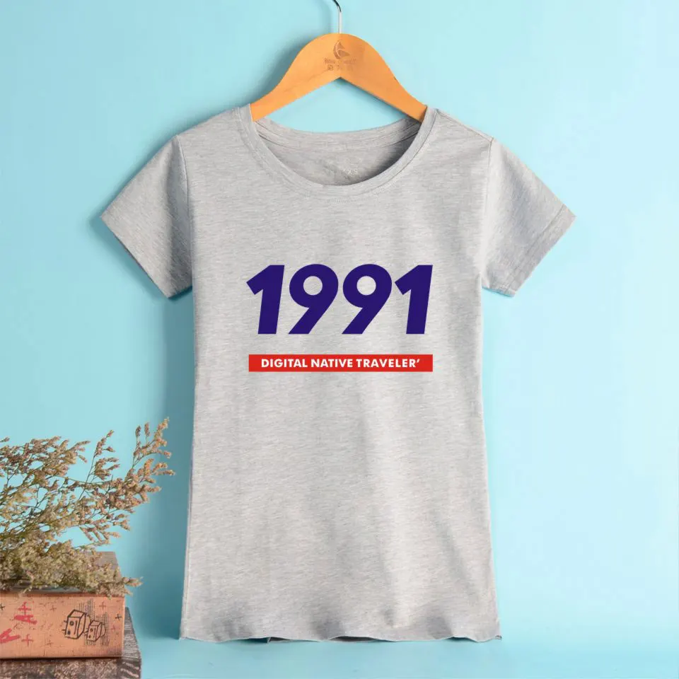 Новая футболка EXO в таком же стиле из 100% хлопка с коротким рукавом 1991 цифровым