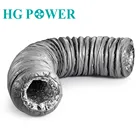 2,55 м гибкая двойная выхлопная труба из алюминиевой фольги для встроенного Воздуховода Вентилятор глушитель труба кухонная вытяжка вентиляционная трубка 100 мм 200 мм