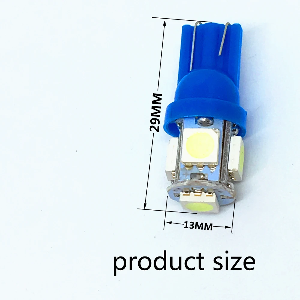 Светодиодные Автомобильные лампы T10 светодиодные W5W 5SMD светодиодный 5050 194