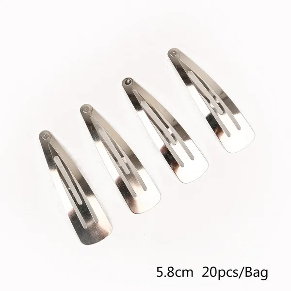 06 rhodium 20 шт./лот, новинка, корейский стиль, для детей, для взрослых, Модный черный родий, заколка для волос, заколка для волос, для девочек, для женщин, аксессуары для волос, материал, сделай сам - Цвет: 06 rhodium