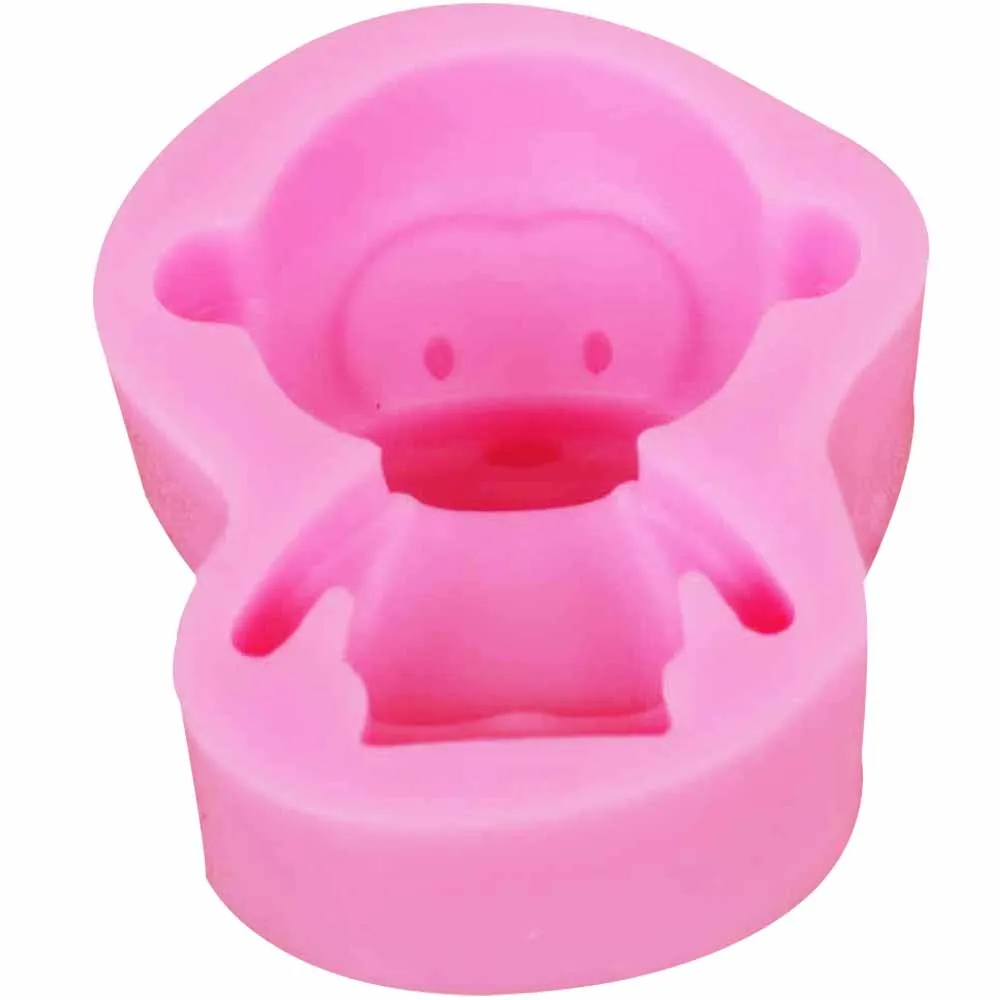 Обезьяна 3D соевый воск для свечей плесень ароматизированное мыло силиконовая