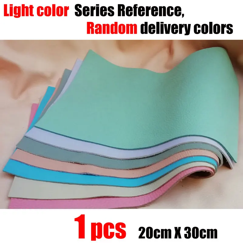 1PCS Light-color Растительного дубления воловья кожа материал ткань кусок настоящая кожа для мебели DIY художественное ремесло швейные аксессуары воловья натуральная кожа - Цвет: 1PCS Light-color
