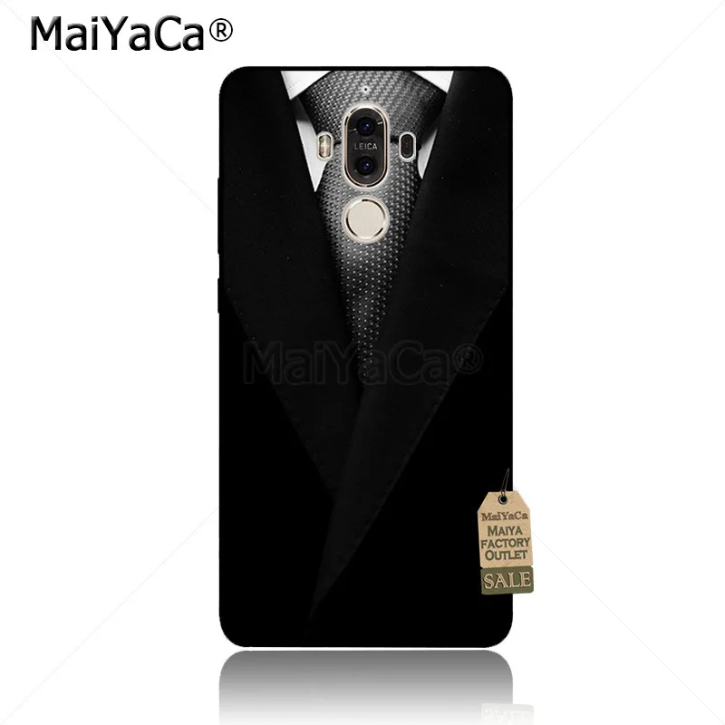 MaiYaCa темный костюм Mystery Man черный скраб аксессуары для телефона чехол Huawei mate9 mate10 P9