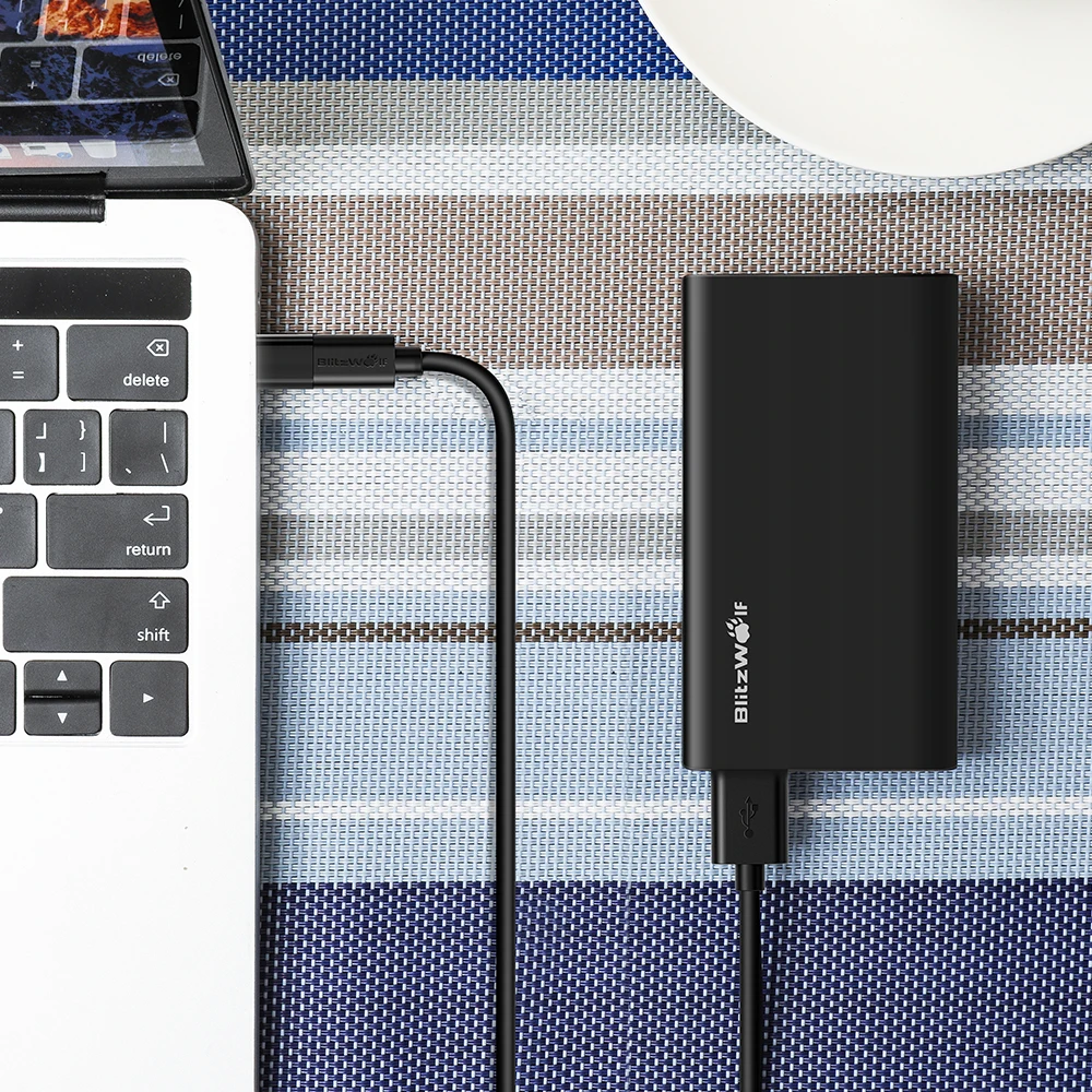 Blitzwolf BW-MT1 2 в 1 Micro USB кабель передачи данных для быстрой зарядки с адаптером типа C для Android телефона планшета для huawei для Xiaomi