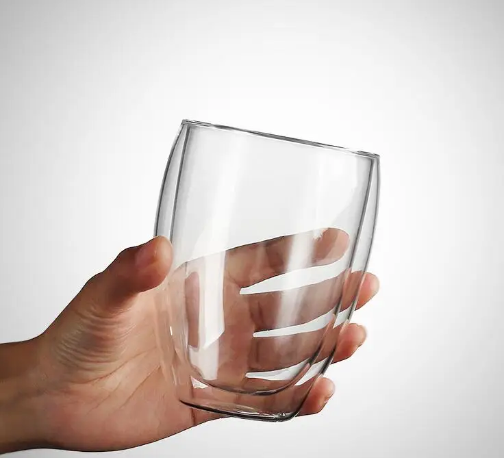A 350ml Новинка, термостойкая стеклянная чашка с двойными стенками, пивная кофейная чашка, набор, ручная работа, креативная пивная кружка, чайная стеклянная чашка для виски, стеклянные чашки, посуда для напитков - Цвет: A 350ml