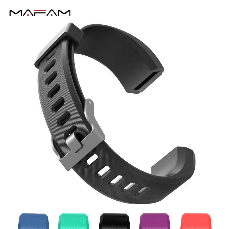Умный силиконовый ремешок MAFAM 115 Plus