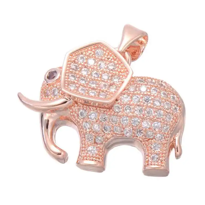 Ожерелье с подвесками в виде милого слона золотого цвета западном стиле кулоны и