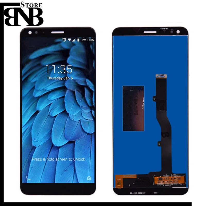 ЖК-дисплей 5 7 дюйма для ZTE Blade V9 кодирующий преобразователь сенсорного экрана в