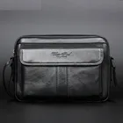 Мужская сумка-мессенджер, из натуральной кожи, с отделением для Ipad