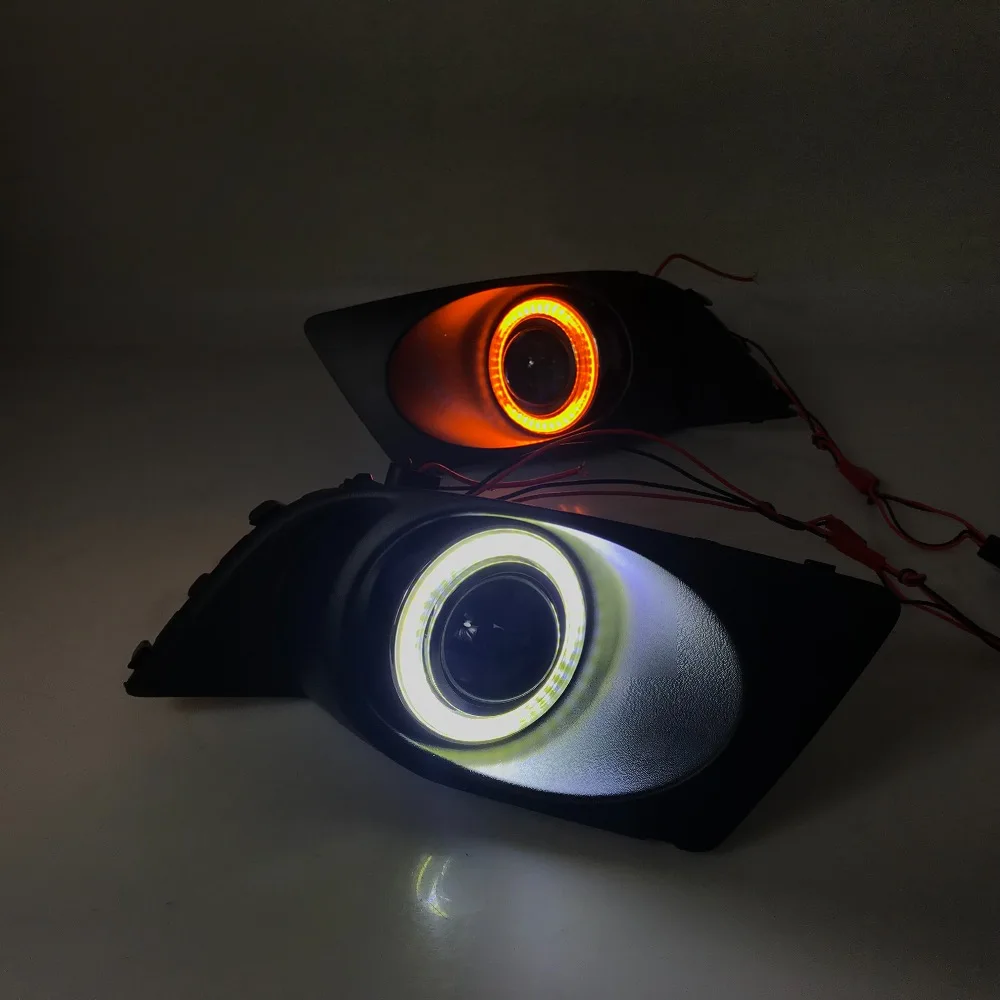 RQXR противотуманная фара вождение свет в сборе для Subaru Legacy 2006-08 cob angel eye светодиодные дневные ходовые огни сигнал поворота