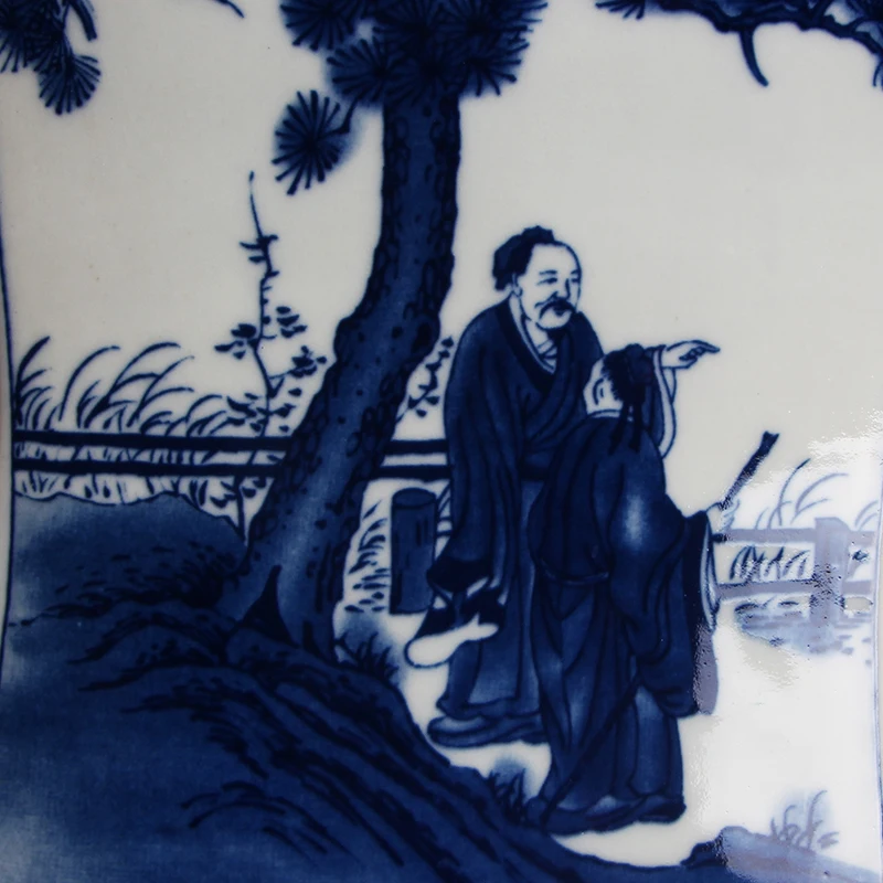 Цзиндэчжэнь керамическая Ming And Qing новая классическая четырехквадратная синяя и