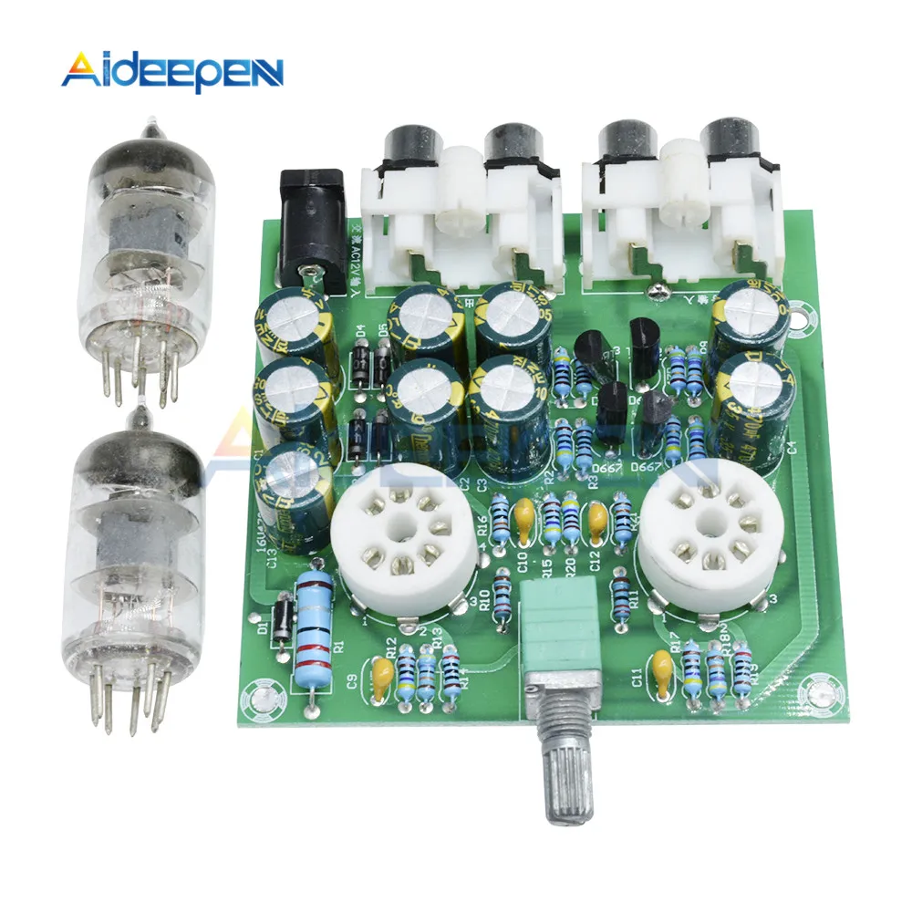 AC 12V 6J1 трубный Fever Предварительный усилитель AMP плата буфер для наушников модуль