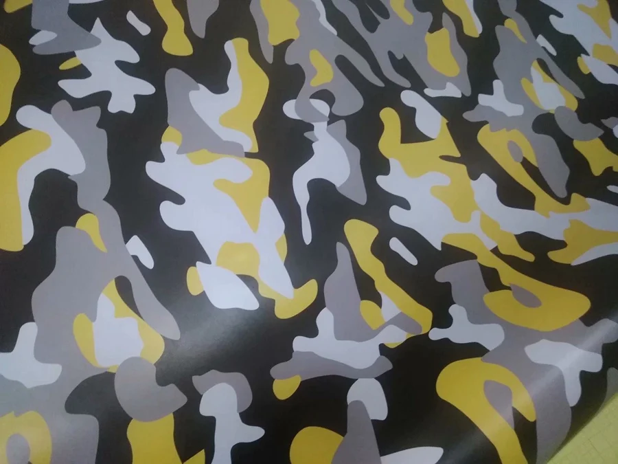 Синий желтый белый черный серый камуфляж виниловая пленка для оклеивания