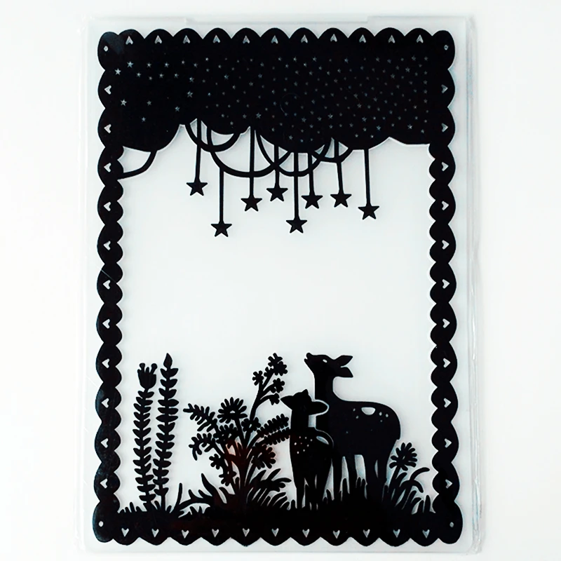 YINISE пластиковая папка с тиснением для трафаретов скрапбукинга Рождество сделай