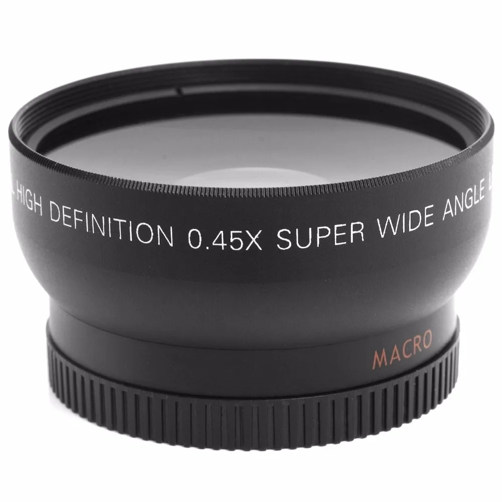 Купи 52MM 0.45x Wide Angle Lens + Macro Lens for Nikon DSLR Cameras with 52mm UV Lens Filter Thread Free Shipping за 734 рублей в магазине AliExpress