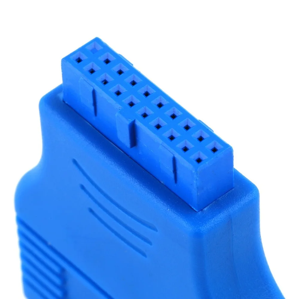 20 контактный разъем для материнской платы гнездо к двойному USB 3 0 Тип A Female синий