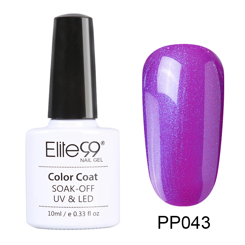 PP043 Elite99 фиолетовый цвет 10 мл Гель-лак замачиваемый УФ Гель-лак для ногтей для маникюра долговечный Гель-лак для ногтей - Цвет: PP043