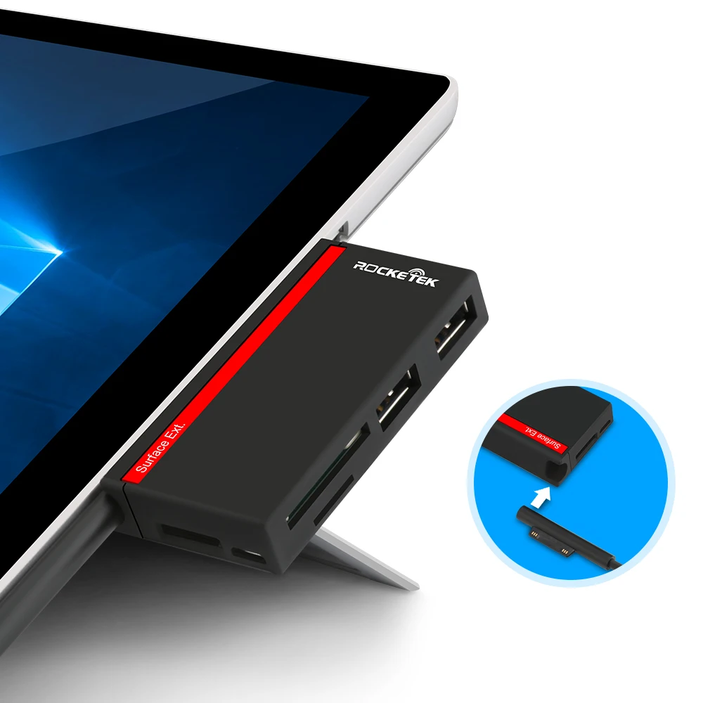Мультиразветвитель usb 3,0 концентратор 5 в 1 устройство для чтения карт памяти адаптер несколько usb для microsoft Surface Pro 3/Pro 4/pro 5/pro 6