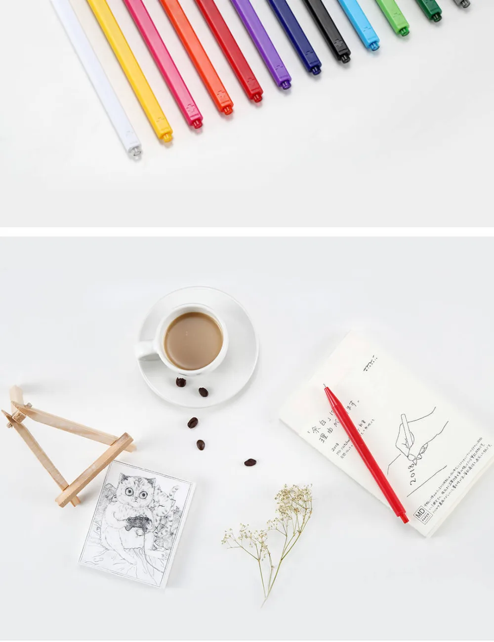 Xiaomi Radical siging Pens ABS PREMEC Smooth Switzerland Refill 12 цветов 0,4 мм черные чернила Шариковая Для школы/дома