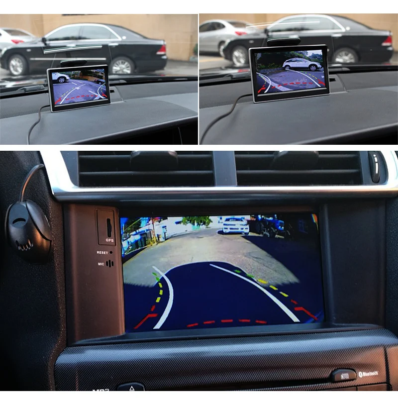HD ночное видение водонепроницаемая CCD Автомобильная камера заднего вида для Ford