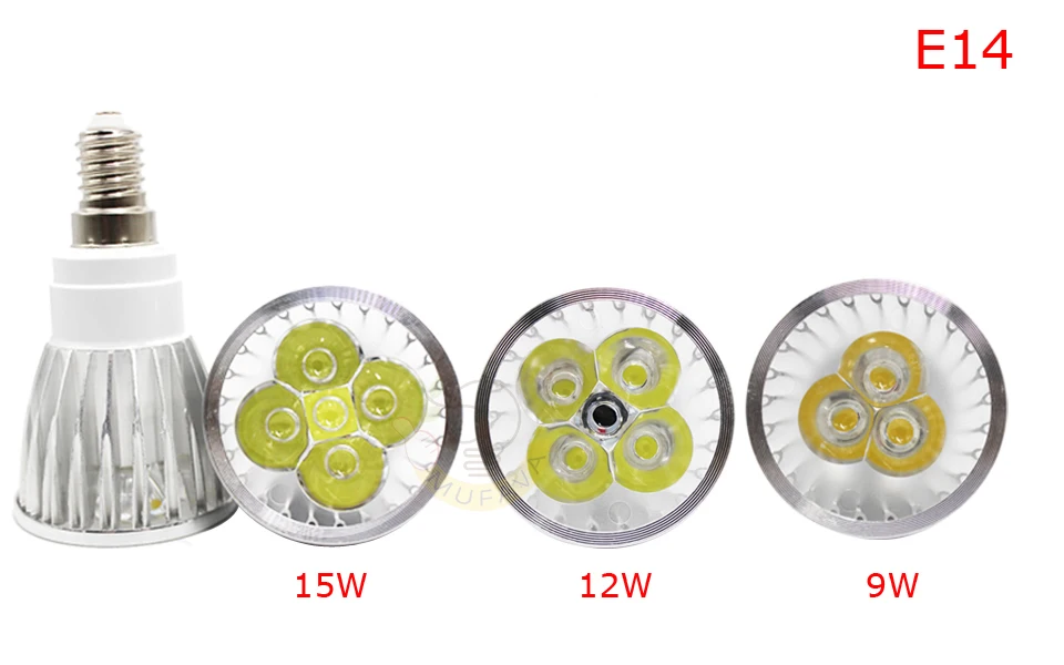1 шт./лот новинка высокое Мощность Led MR16 GU5.3GU10 E27 9w12w15w затемнения Led прожектор теплый белый свет, холодный белый MR 16 12V лампы