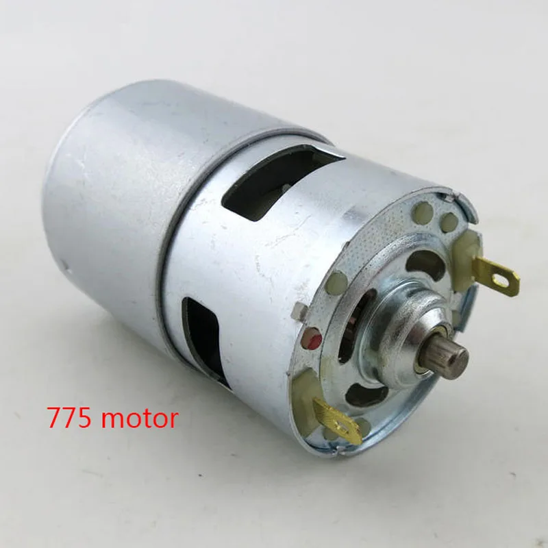 775 мотор (круглый вал 12V15600 оборотов в минуту) Миниатюрный 12 вольтового источника