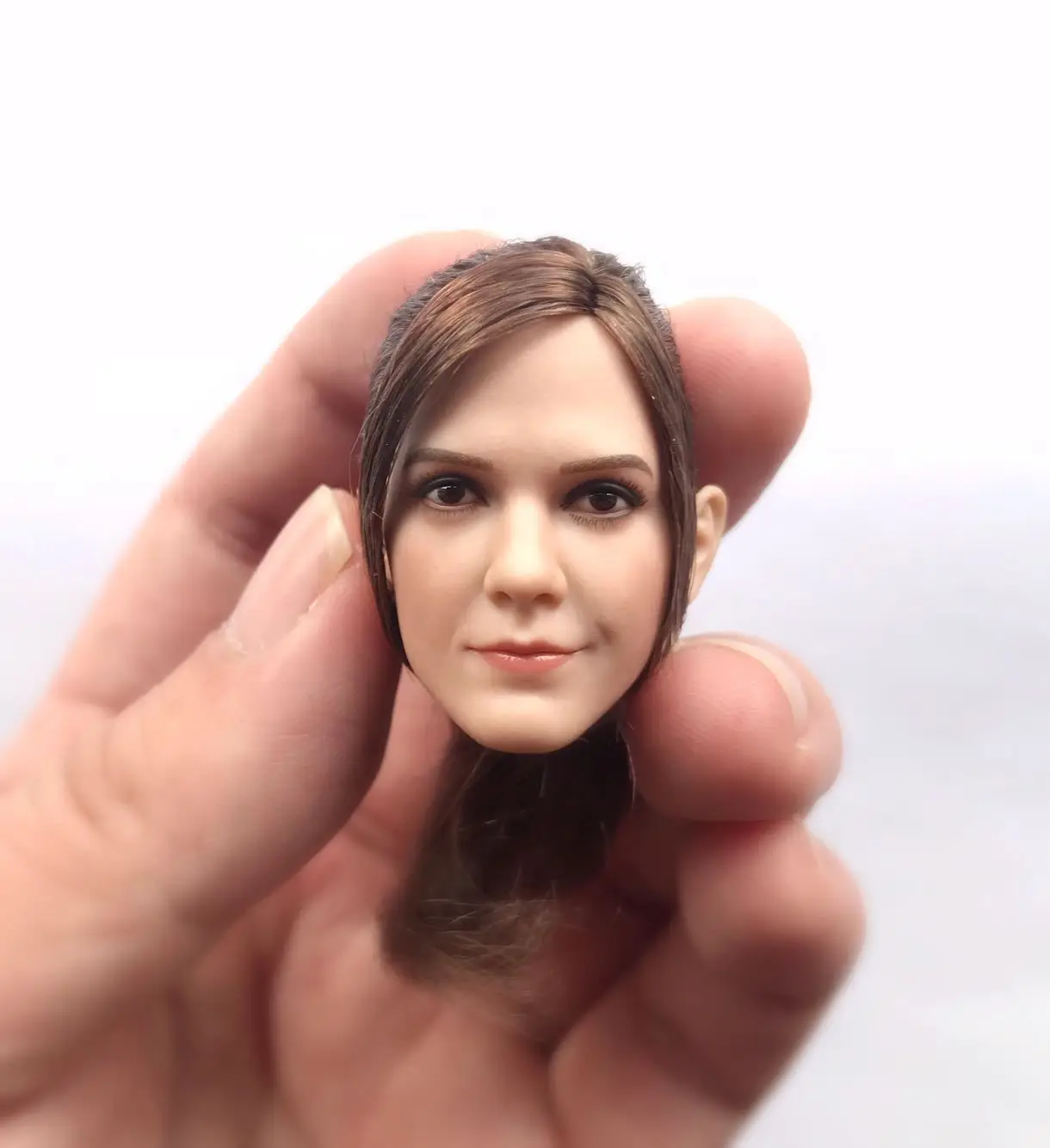 

1/6 Emma Watson Head Sculpt PONYTAIL Potter Hermione For 12" PHICEN