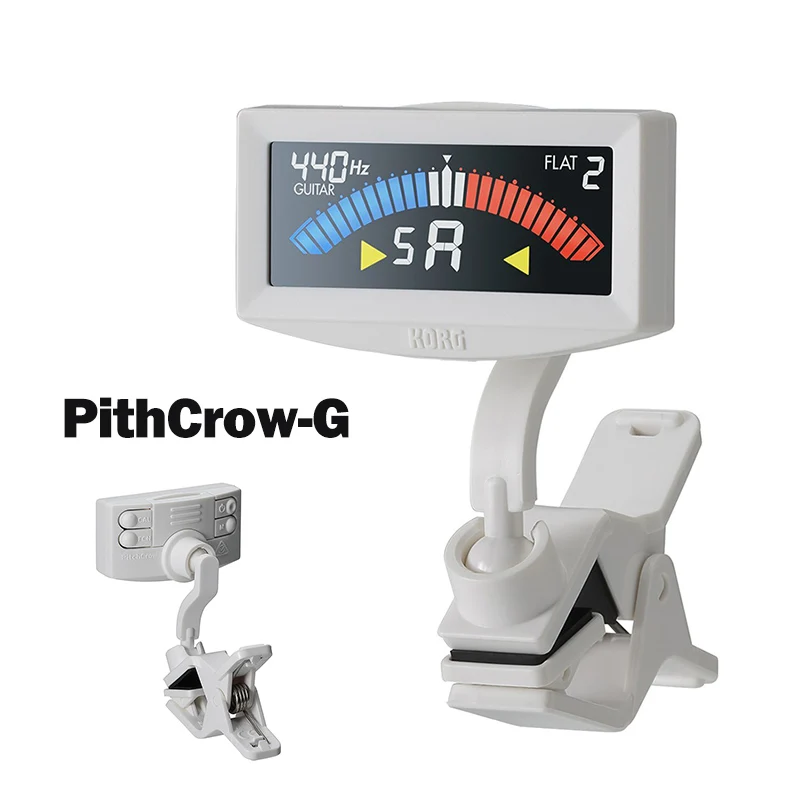 PithCrow-G White KORG Sledgehammer PithCrow-G PitchHawk-G2 клип-на гитарный тюнер с цветным ЖК-тюнер для гитары/бас/Укулеле - Цвет: PithCrow-G White