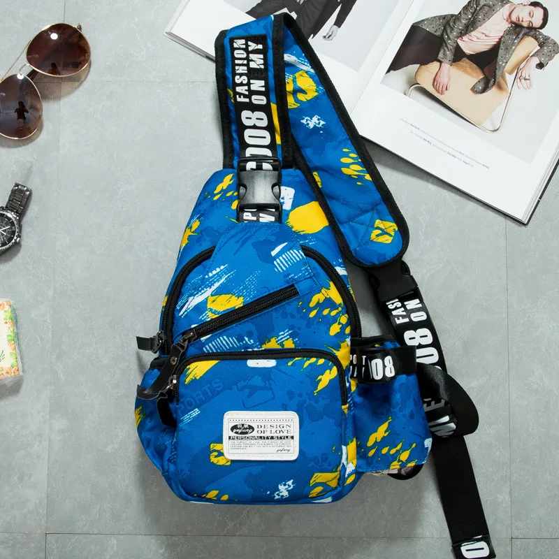 Уличная популярная сумка из ткани Оксфорд пришивная узкая нагрудная для походов