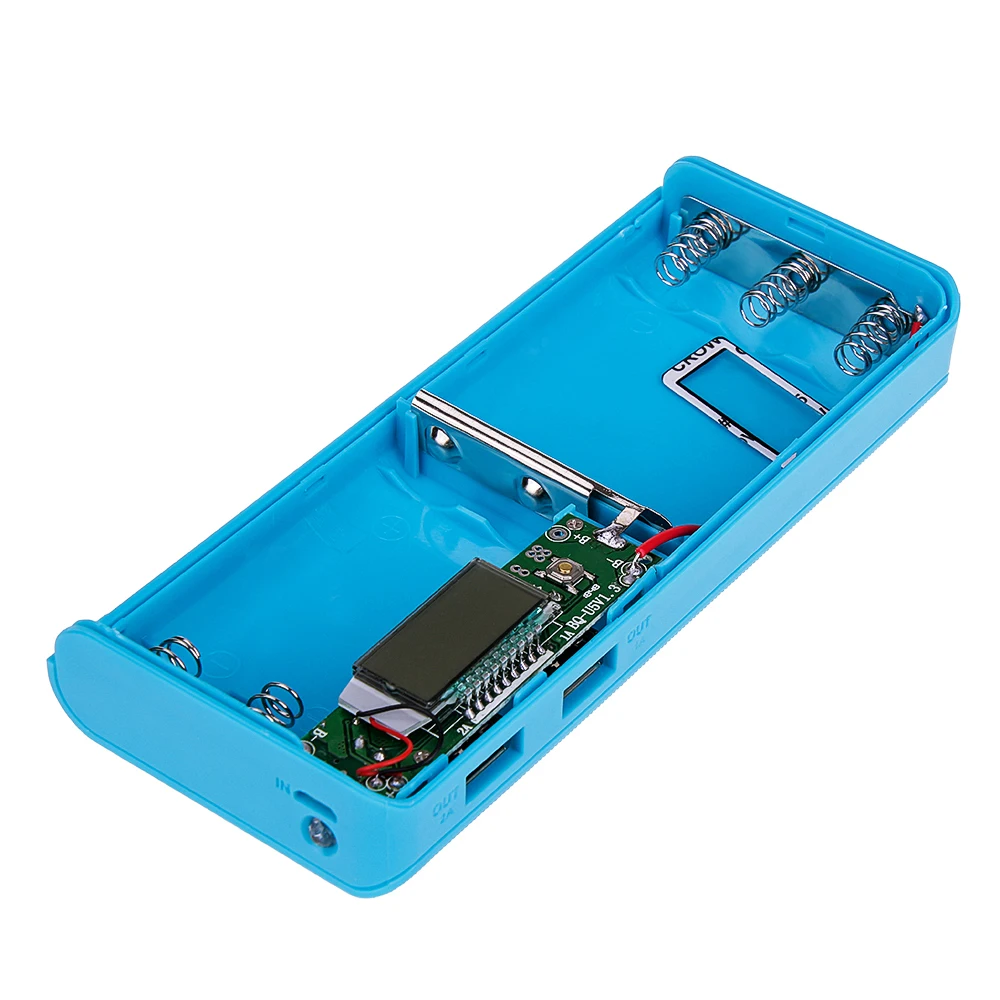 Rovtop горячая Распродажа 5V Dual USB 5x18650 Внешний аккумулятор зарядное устройство для мобильного телефона DIY Чехол для Iphone6 Plus S6 Xiaomi