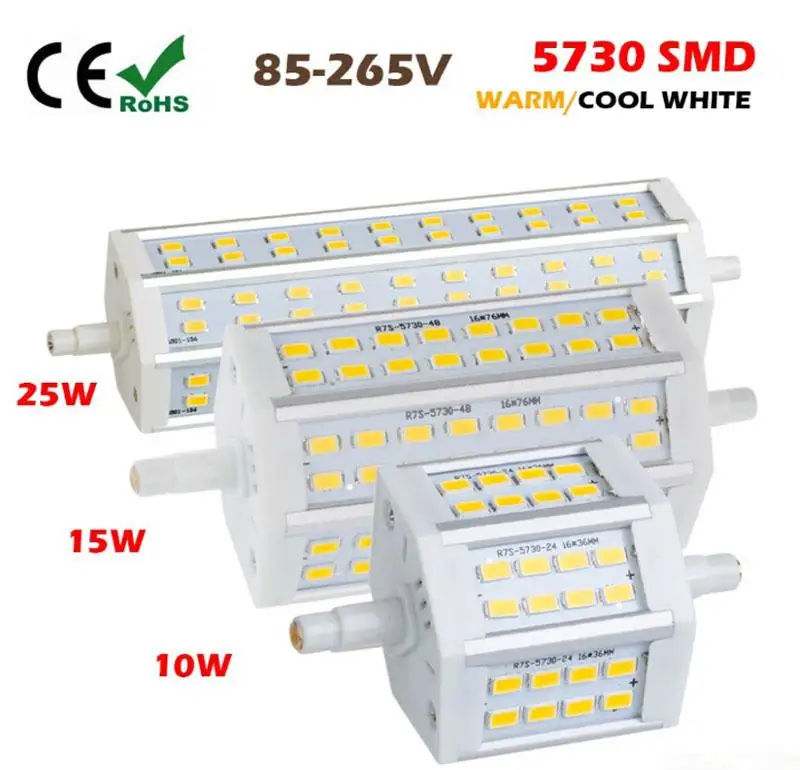

New Dimmable R7S LED Bulb Light Lamp 10W 15W 25W Samsung Chip AC 110V 220V For Outdoor LED Flood Lighting Corn light