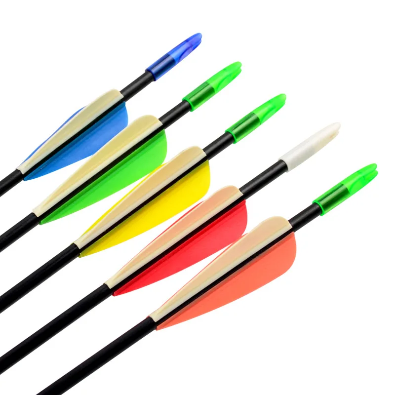 

New good-quality 12pcs 30inch FiberGlass Arrows for Archery Hunting Recurve Bow Fiber Glass