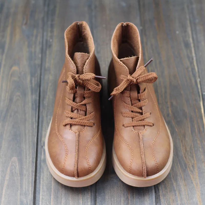 Оригинальная женская обувь Sen весенне-осенняя повседневная на плоской подошве из