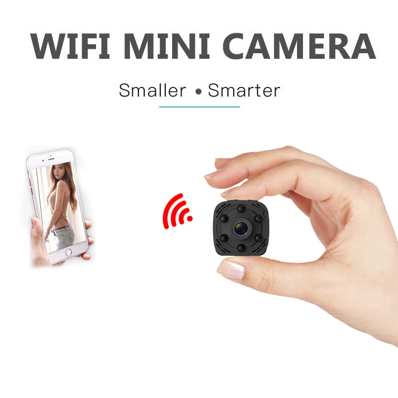 Мини камера видеонаблюдения беспроводная с поддержкой Wi Fi 1080P|Компактные