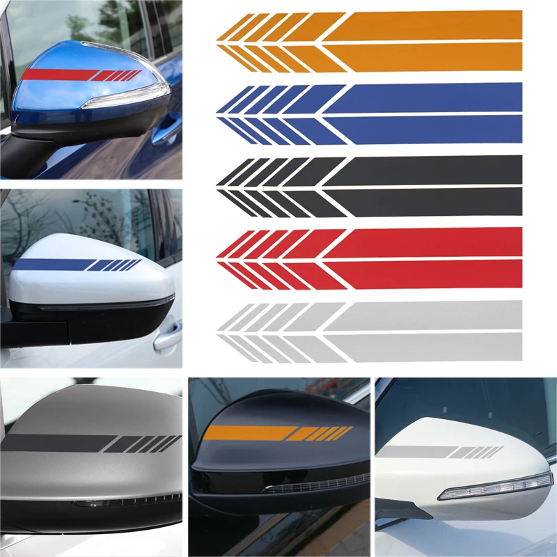 Пара автомобильных зеркал заднего вида декоративные наклейки для автомобиля