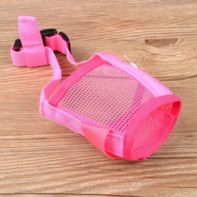 pink Carrywon Pet ремни для собак, ремни безопасности анти укус Намордник-маска собаки анти-лай сетки рот морды Уход за лошадьми - Цвет: pink