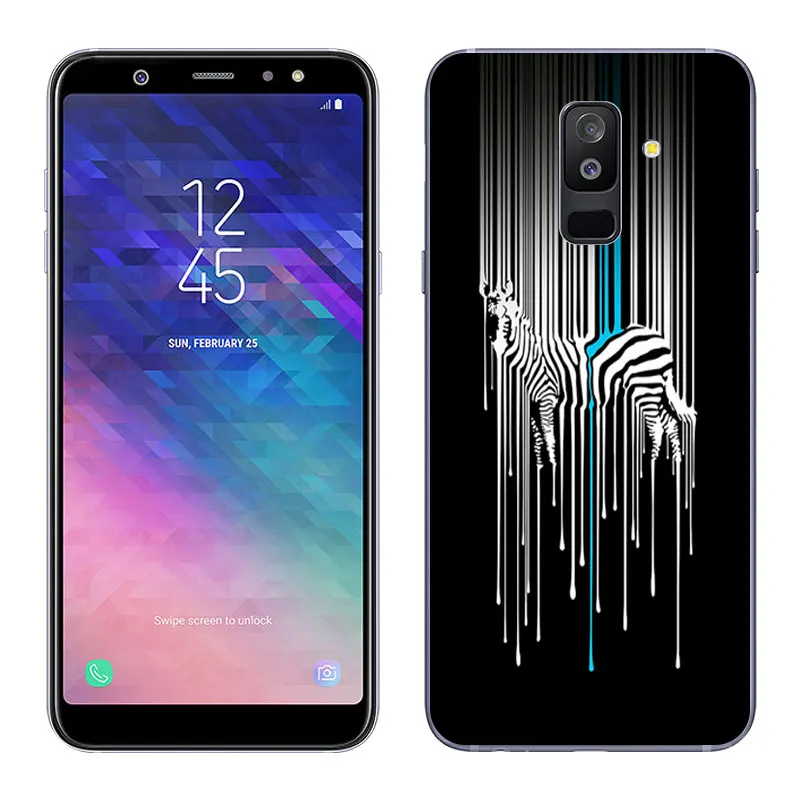 19 Для samsung Galaxy A6+() чехол для телефона пластыри на гелевой основе Чехлы Туманность роспись 6," для Galaxy A6 плюс Силиконовый ТПУ тонкий корпус - Цвет: 19