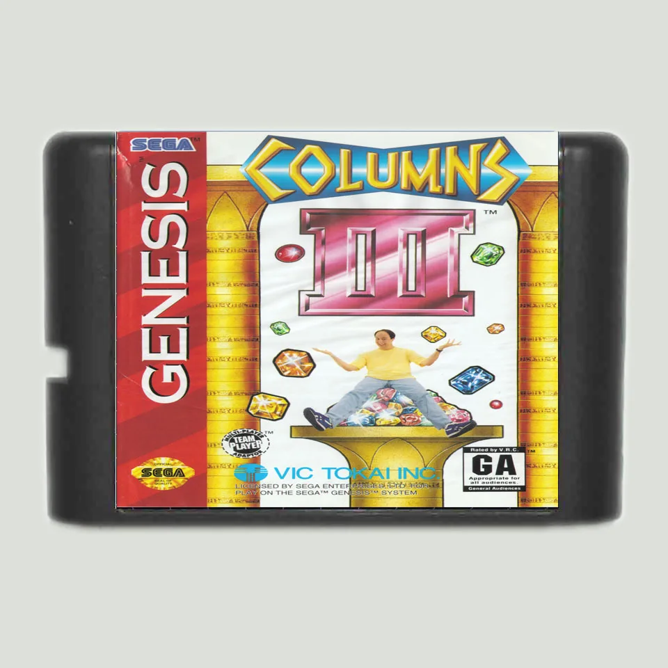 Столбцов 3 NTSC-USA 16 бит MD карточная игра для Sega игры Mega Drive Genesis | Электроника