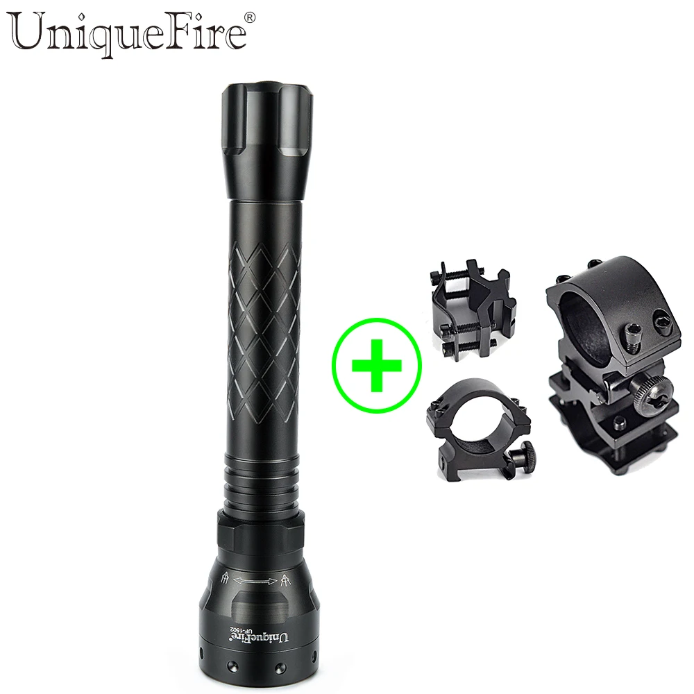 

Uniquefire 1502 IR 850NM Portable LED Flashlight (Infrared Light Fill Night Vision) Rechargeable 18650 Lantern+Scope Mount