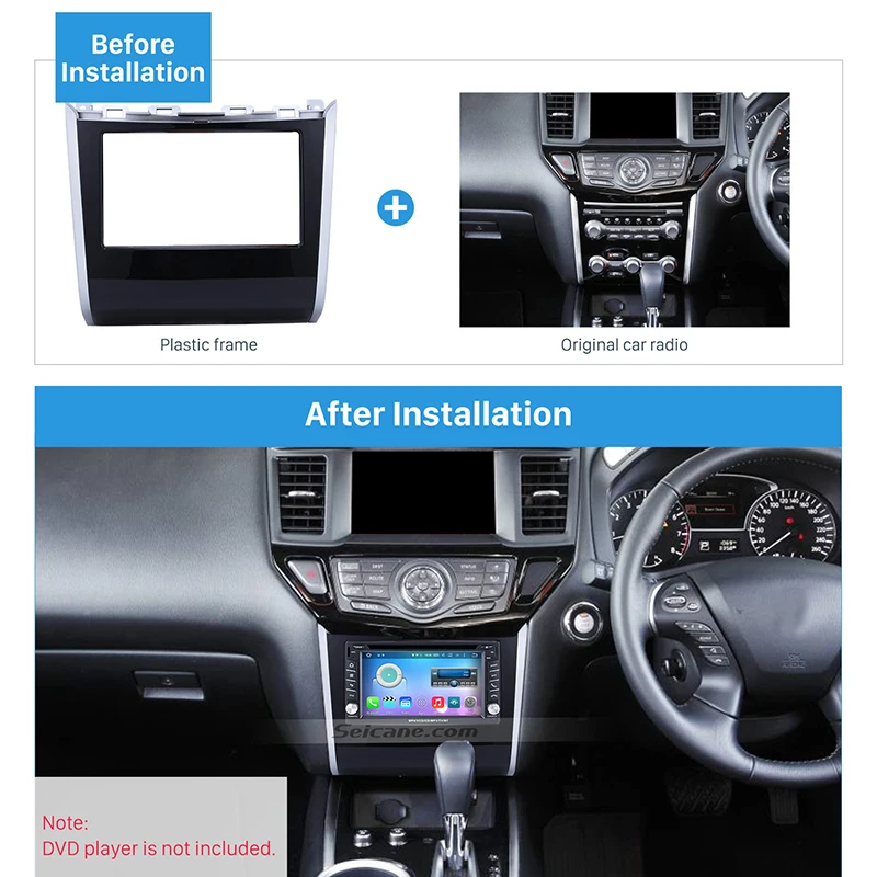 Автомагнитола Seicane 2 Din OEM стиль стерео панель комплект для 2013 + NISSAN PATHFINDER без