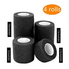 4 шт.компл. Спортивная эластичная когезионная Повязка шириной 2,557, 510 см, самоклеящаяся эластичная самоклеящаяся водонепроницаемая лента для домашних животных