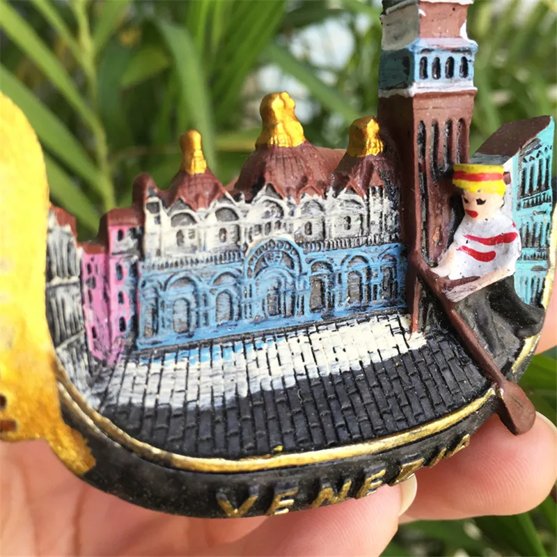 Венеция Италия 3d-магниты в форме гондолы магниты на холодильник магнитные