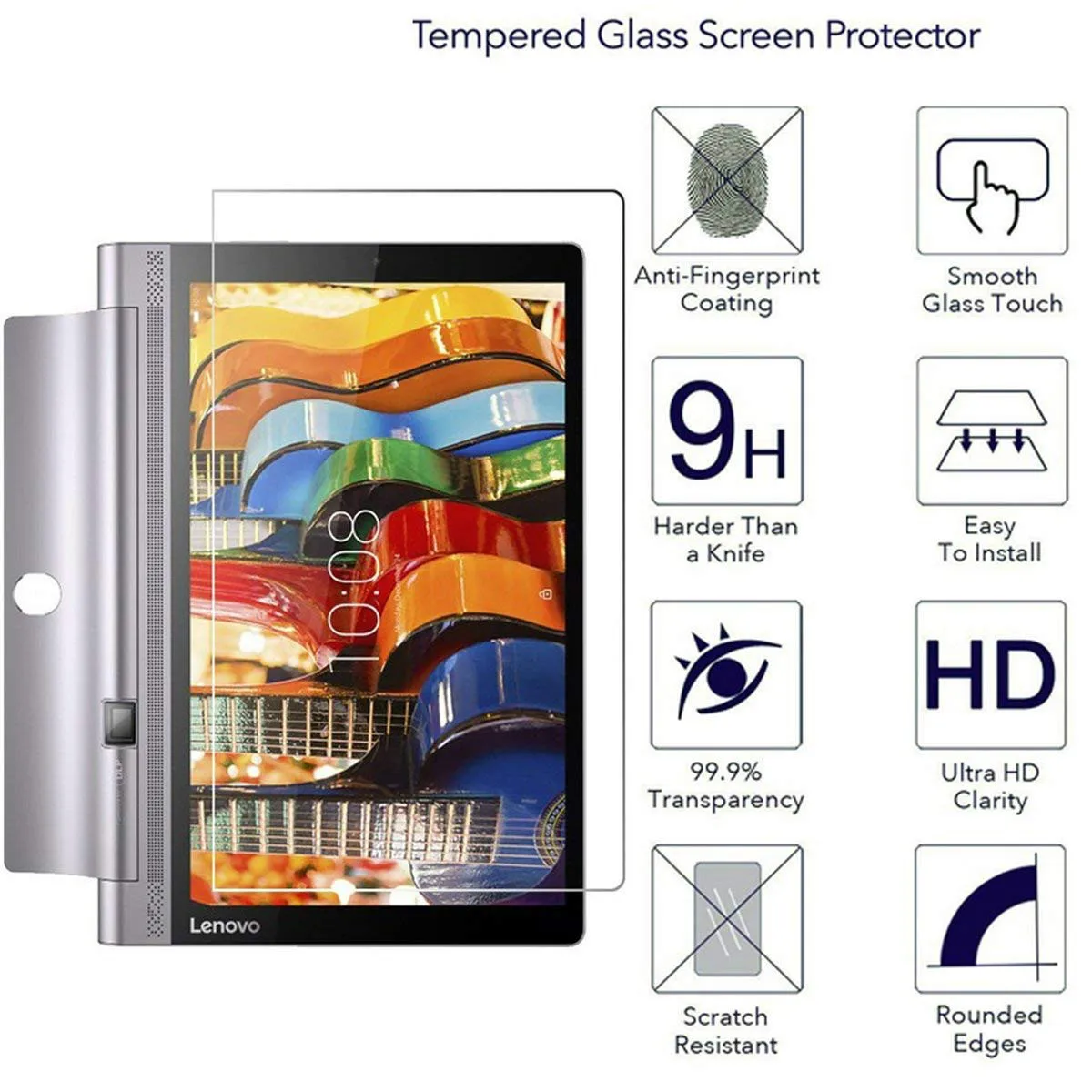 Полноэкранный протектор для Lenovo YOGA Tab 3 10 YT3 X50F закаленное стекло планшета йоги